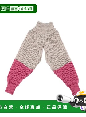 1h可退 【美国直邮】MONNALISA 女士高领针织毛衣 Shrug 意大利制