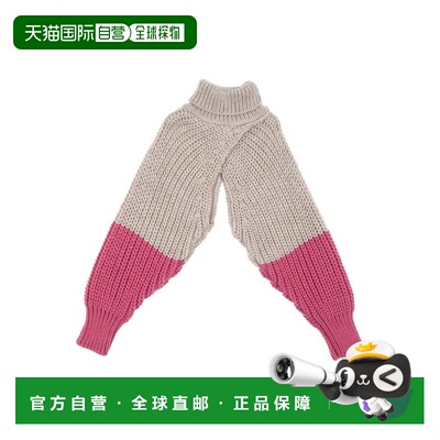 1h可退 【美国直邮】MONNALISA 女士高领针织毛衣 Shrug 意大利制