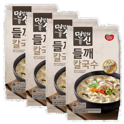 韩国直邮DONGWON东远进口紫苏刀切面*12袋方便面速食人气面食