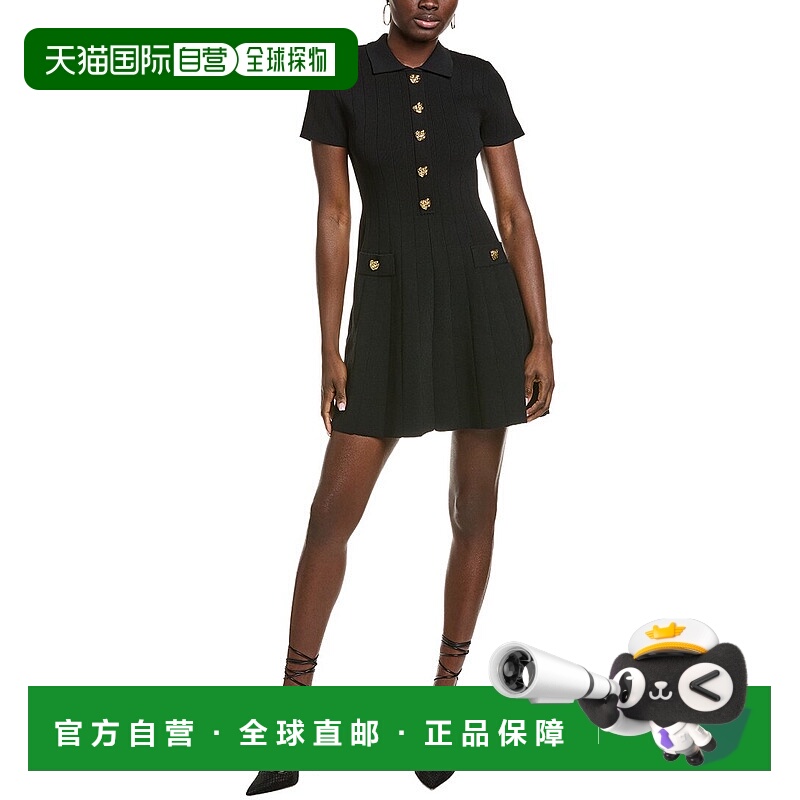 自营Endless Rose Jewel Buttoned Mini Dress - black 美国奥莱