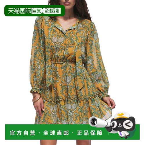 自营Hermoza Lee Collared Mini Dress - yellow 美国奥莱直发