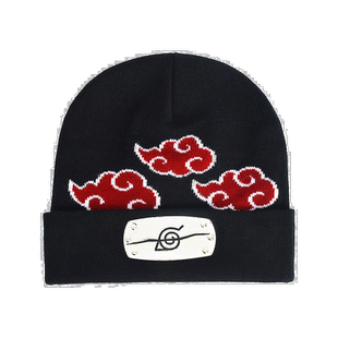 自营 concept oneNARUTO ITACHI 头带 AKATSUKI CLOUDS 便帽 - 黑