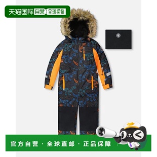 自营deux par deuxOne-Piece Play Snowsuit Robot Dinosaur Prin