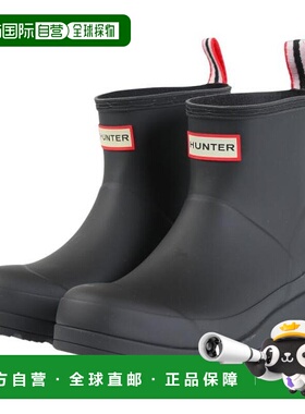 日本直邮Hunter 女士防水黑色原创短雨靴 [WFS2020RMA] 黑色