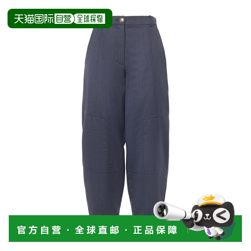 1h可退 香港直邮PINKO 女士休闲裤 105533A2SNG07 AW2025 蓝色 腰