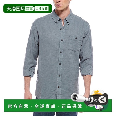 自营weatherproof vintage耐候复古纹理多比衬衫-蓝色 美国奥莱直