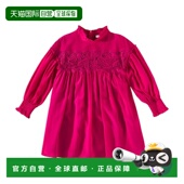 新款 1h可退 女童 蕾丝边真丝连衣裙童装 香港直邮Chloe 蔻依