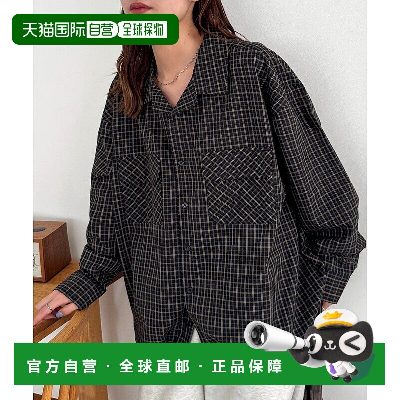 1h可退 日本直邮Discoat 男女同款 开襟抽绳 oversize 衬衫 DPZ20