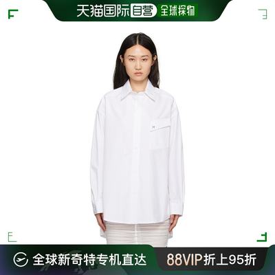 香港直邮潮奢 Mugler 穆勒 女士 白色 Oversized 衬衫 24P1TO067