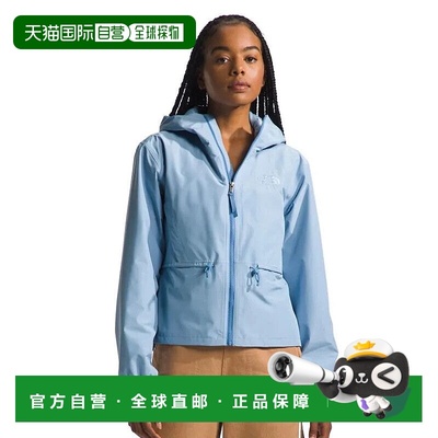 自营 The North Face Daybreak防雨夹克女式钢蓝色DryVent全拉链A