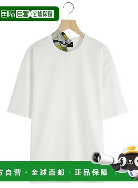 1h可退 日本直邮kolor 男士可拆卸围巾T恤  25SCMT01201上衣男装