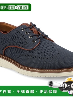 自营 vance co.Vance Whitaker 休闲针织混合翼尖正装鞋 - 海军蓝