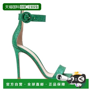 香港直邮Gianvito G6109615RICSTHGREE Rossi 徽标高跟凉鞋