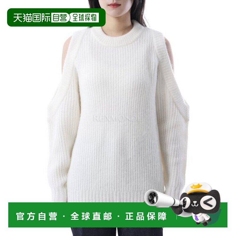 韩国直邮GANNI K1925 135 厚实柔软羊毛开肩套头衫 女士圆领针织