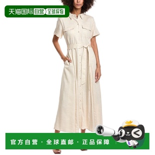 米色 连衣裙 美国奥莱直发 Baker亚麻混纺衬衫 自营Ted