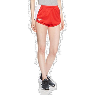 【日本直邮】Mizuno美津浓 田径运动短裤 女士 中国红 L