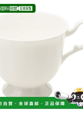 【日本直邮】NARUMI 杯碟 高贵白色 200cc 咖啡 可微波炉加热 日