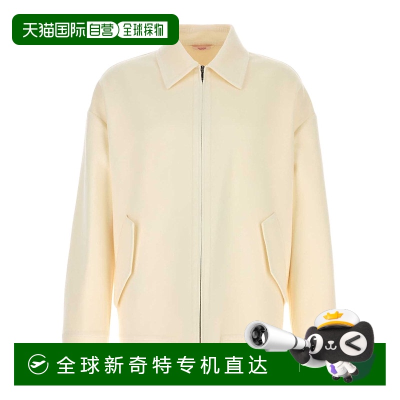 香港直邮Valentino 翻领长袖夹克 VCIM412KA拉链羊绒