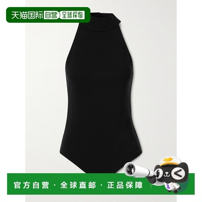 1h可退 香港直邮Courreges 女士 弹性针织挂脖连体衣 425JBD160JS