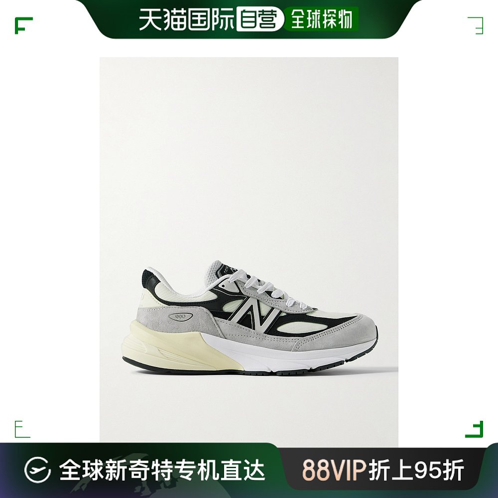 香港直邮潮奢 New Balance  男士990v6 皮革边绒面革网纱运动鞋 流行男鞋 时尚休闲鞋 原图主图