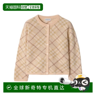 香港直邮BURBERRY 81094691 1h可退 女童针织毛衣 格 AW2025 花色