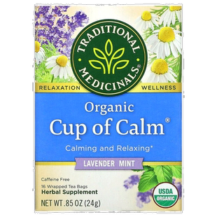 香港直发Traditional Medicinals薰衣花草薄荷茶16茶包