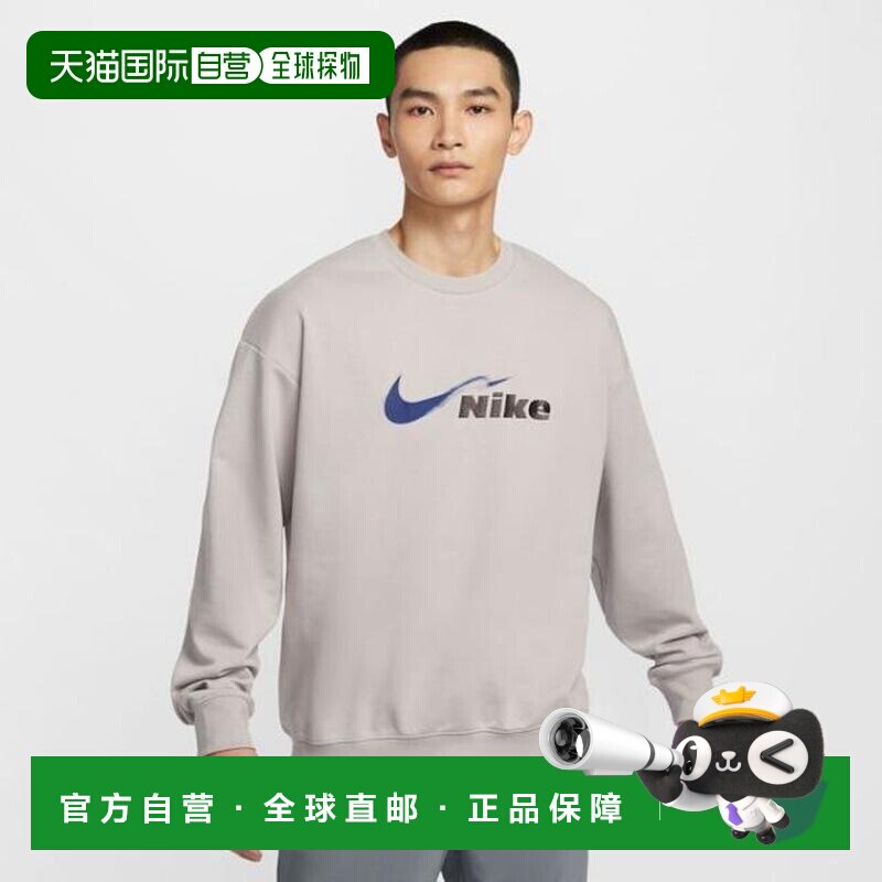 日本直邮Nike 男士Dri-FIT抓绒跑步圆领运动卫衣耐克上衣运动服
