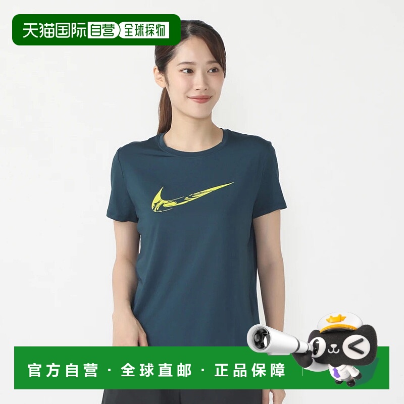 日本直邮Nike-耐克女子田径/跑步/跑步短袖T恤女子一号swoosh hbr