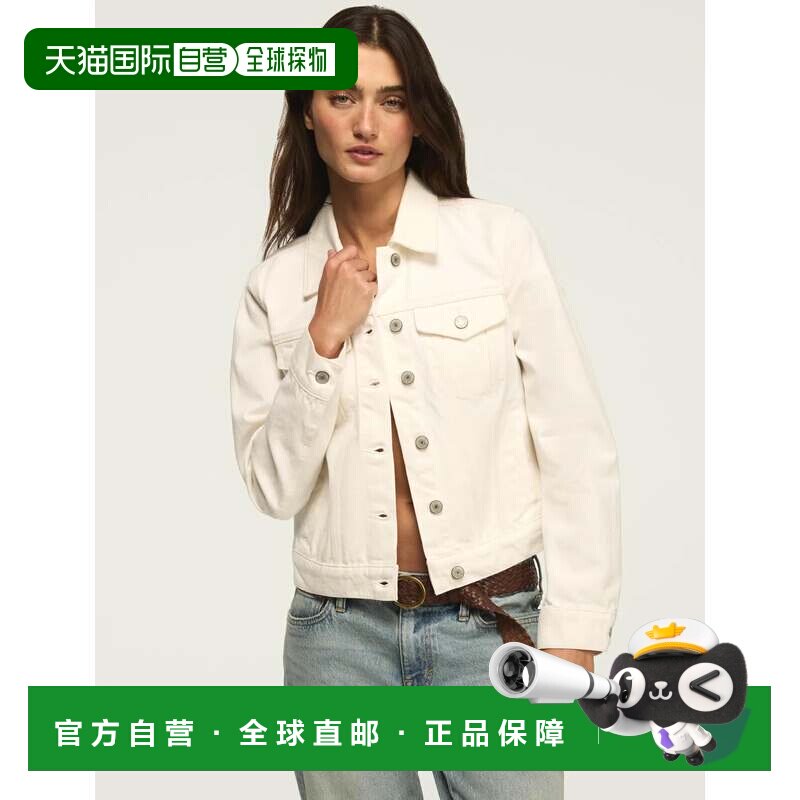 自营lucky brand幸运品牌女假小子卡车司机-白色 美国奥莱直发