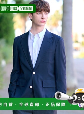 1h可退 日本直邮DRESSTERIOR 男士海军蓝修身西装外套 0864200820
