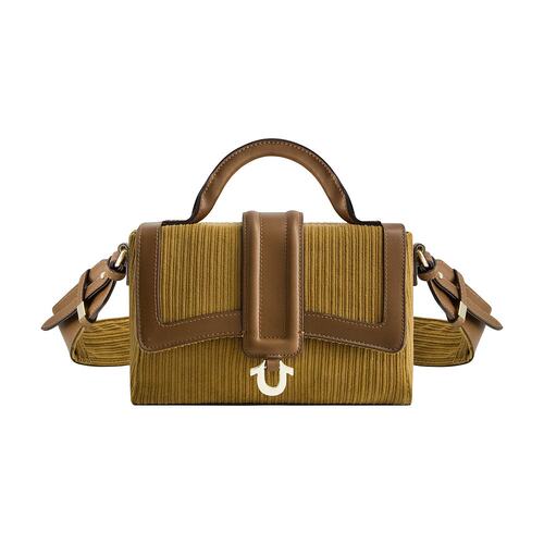 【美国奥莱】直发 True Religion CORDOROY MINI SATCHEL - 棕色