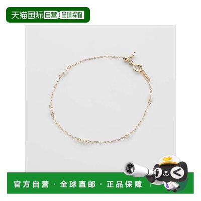 日本直邮日潮 agete 阿卡朵K10珍珠手链白色 均码叠戴