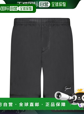 香港直邮GIVENCHY 男士泳装 BMA01L1537004 CO 黑色 徽标泳裤