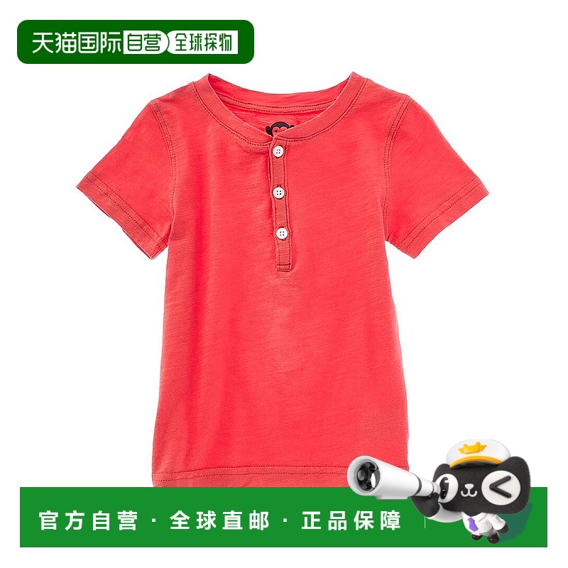 自营 Appaman 日派对 Henley - 珊瑚色 美国奥莱直发