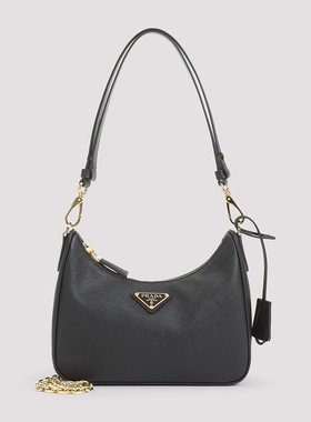 PRADA 女士单肩包 1BC204VQOMNZVF0632 SS2025 黑色