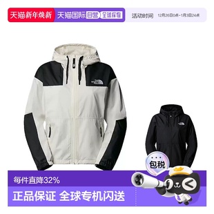连帽拉链夹克外套 香港直邮北面THE 字母女款 FACE 白色 NORTH