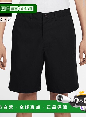 日本直邮Nike 男士运动休闲半长裤 黑色 [fz5773010]耐克直筒短裤