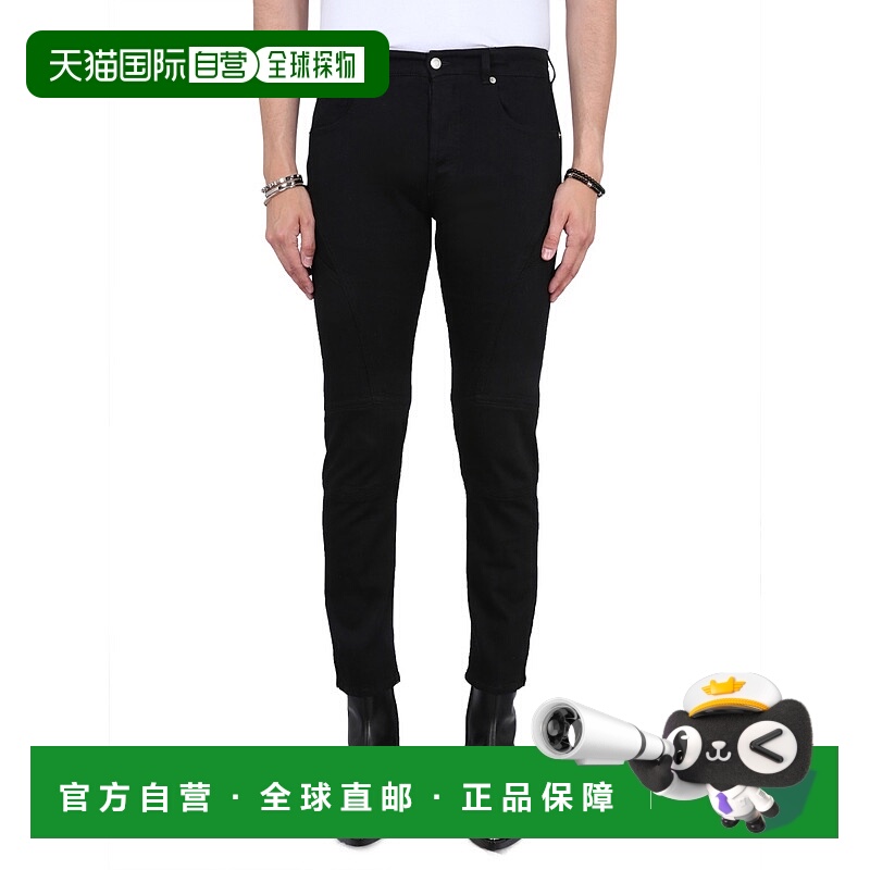 1h可退 香港直邮潮奢 mcqueen 亚历山大 麦昆 男士 腰带环牛仔裤