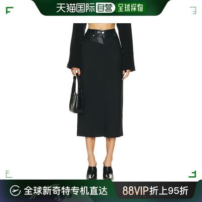 香港直邮潮奢 Helmut Lang 海尔姆特 朗 女士 Garter 中长半身裙