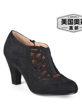 自营Journee Collection Women's Piper Bootie - black 美国奥莱