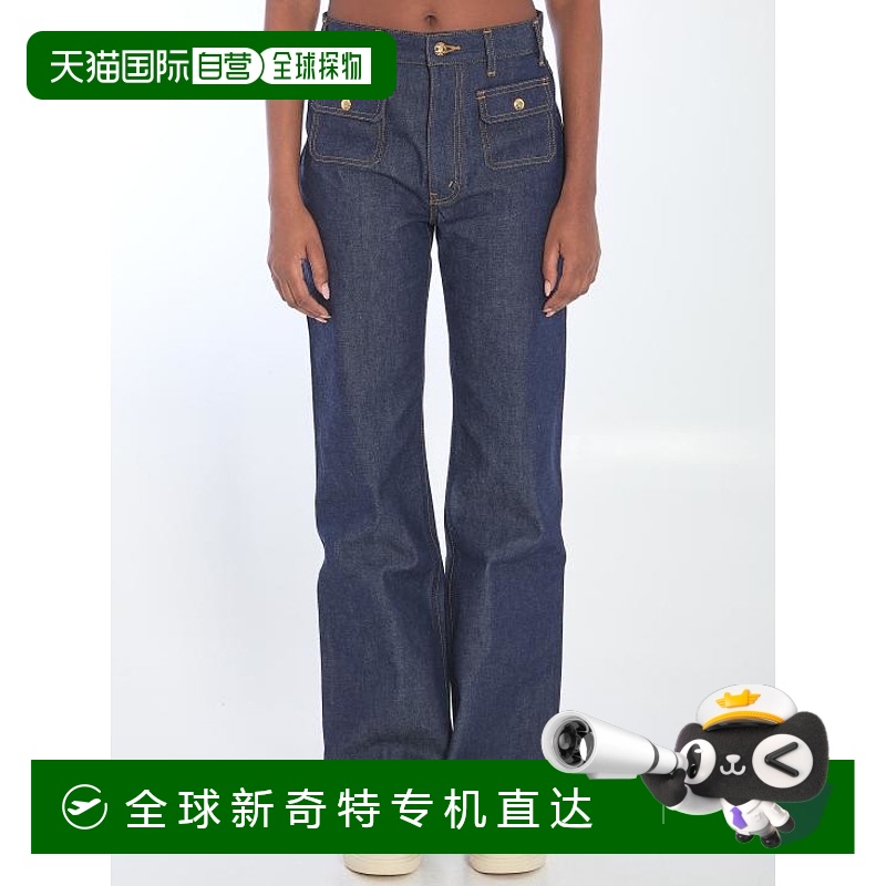 韩国直邮CELINE25SS牛仔裤女RP05X558Z BLUE