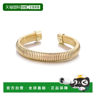 自营adornia14k Gold Plated Omega Coil Cuff - gold 美国奥莱直