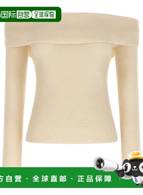 香港直邮Rick Owens 长袖针织上衣 RO02E4675KWP一字肩针织衫