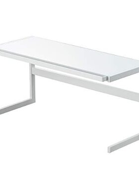 日本直邮Yamazaki山崎伸缩式厨房收纳架 白色 W54~92XD22.5XH25cm