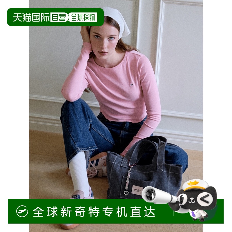 1小时内可退 韩国直邮cosette  托特包牛皮帆布包
