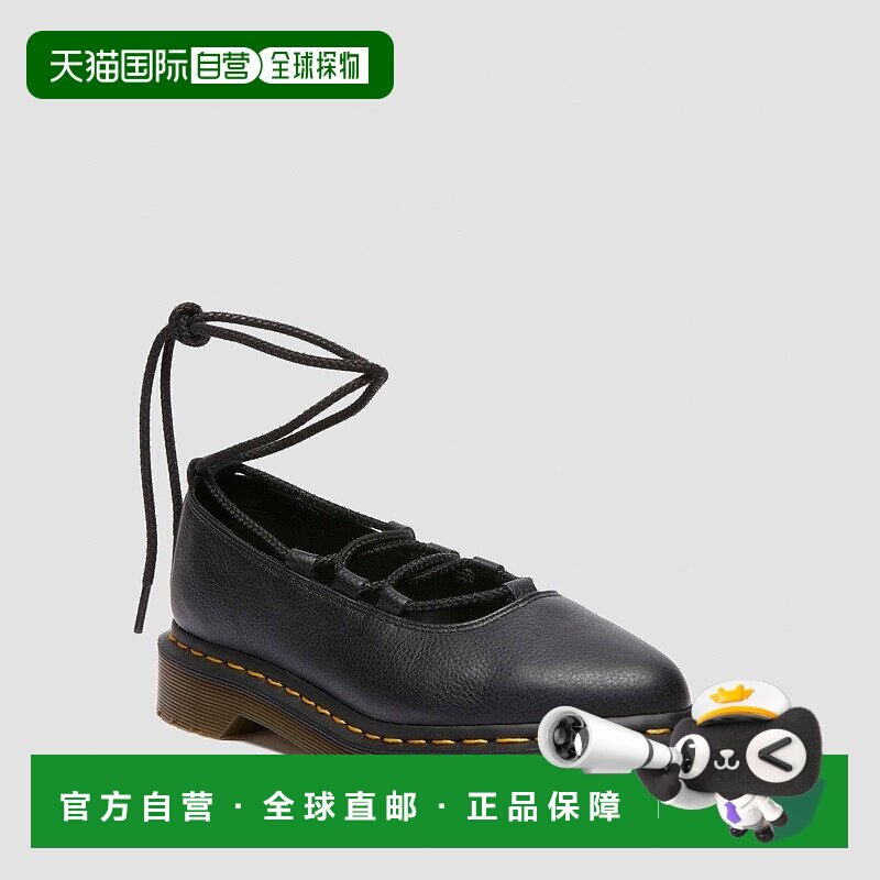 自营欧洲直邮DrMartens马丁大夫 Elphie II女士黑色Virginia皮革