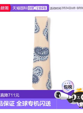 1h可退 日本直邮FRANCO BASSI 男士真丝佩斯利印花领带 215536003
