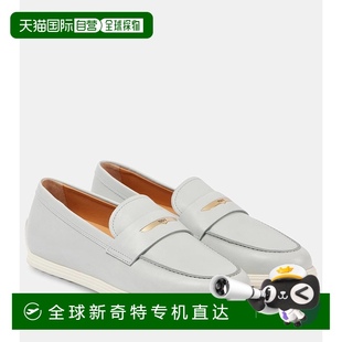 皮质乐福鞋 托德斯 女士 舒适时 grey灰色 香港直邮TOD 1h可退