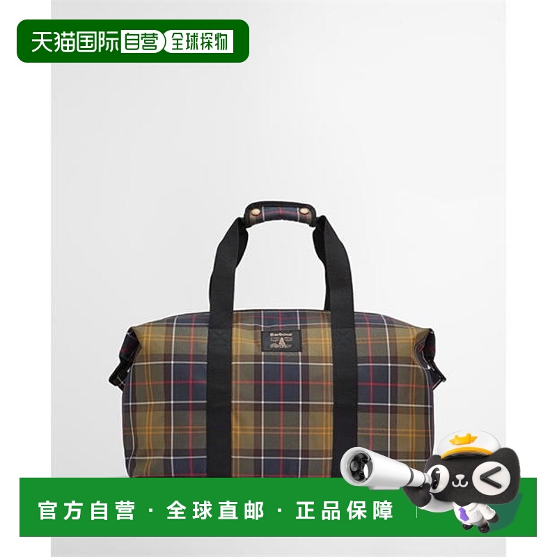 1h可退 香港直邮潮奢 Barbour 巴伯尔 男士 Torridon 格子呢手提