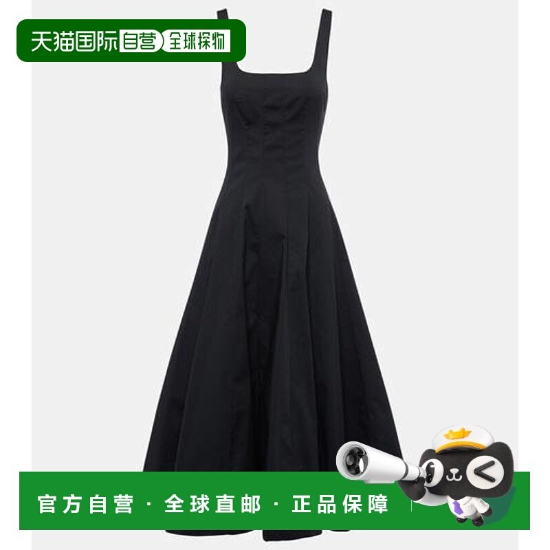 1h可退 香港直邮Tom Ford 汤姆 福特 女士 Wells 棉府绸中长连衣